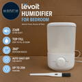 Levoit Humidifier Bedroom 23dB Ultra Quiet Top Fill 360° Rotation Nozzle White