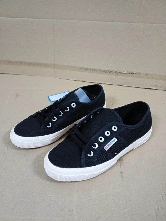 Superga 2750 Cotu Classic Black Canvas Trainers UK 4.5 EU 37.5 Unisex BNIB New