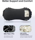 Luxtude Inflatable Airplane Travel Lumbar Support Pillow 15.7x7.2x4.7in New