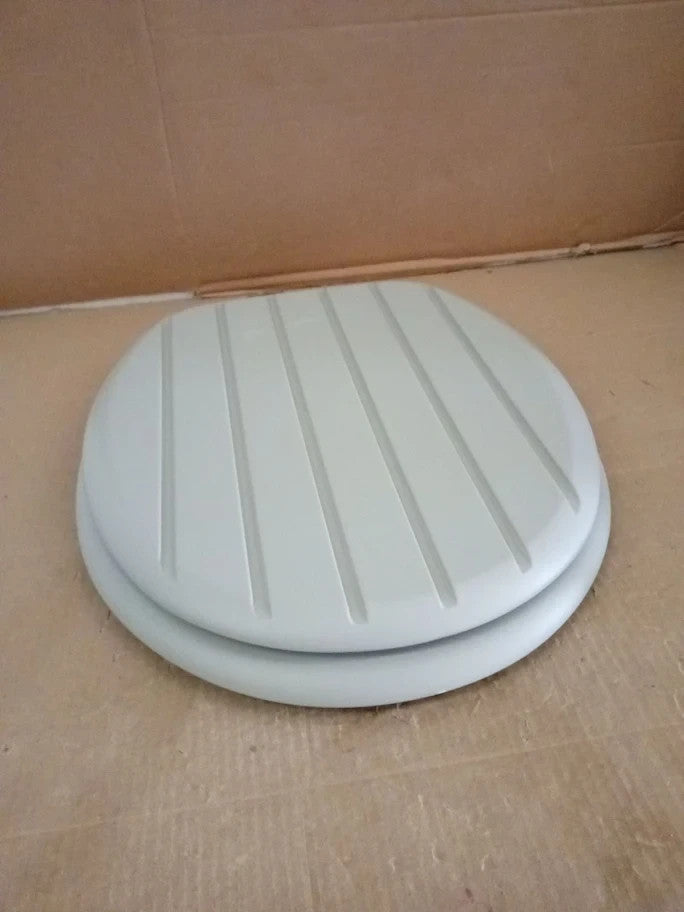 Argos Home Tongue And Shaker Style Toilet Seat Adjustable Hinges Grey