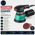 Hychika Random Orbital Sander 300W 12000OPM Orbital 6 Variable Speeds