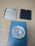 Axentia Rectangular Table Mirror With Base Bathroom Vanity Silver