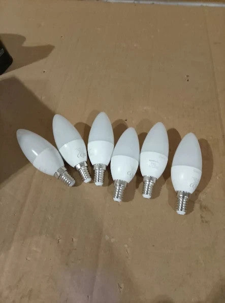 Amazon Basics LED E14 Small Edison Screw Candle Bulb 4.9W 40W Pack 6 New