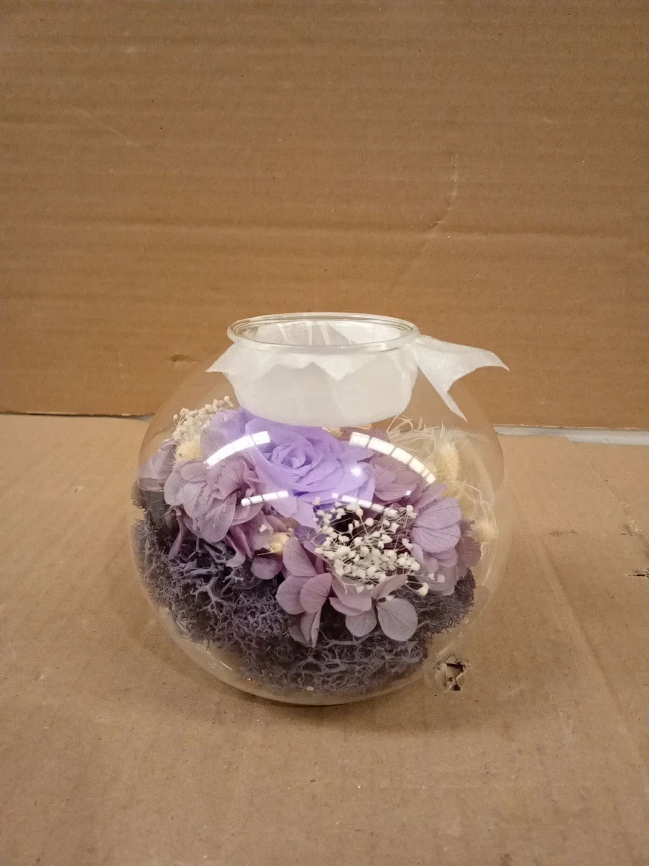 Eternal Preserved Real Rose Glass Dome Gift Mothers Day Valentine Christmas