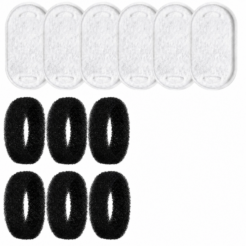 12pcs Cat Water Fountain Replacement Carbon Sponge Foam Filter For 3.2L New