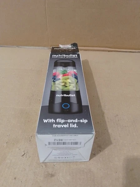 Nutribullet Portable Blender Black Powerful Extractor Blade 475ml Cup 8x9.5x27cm