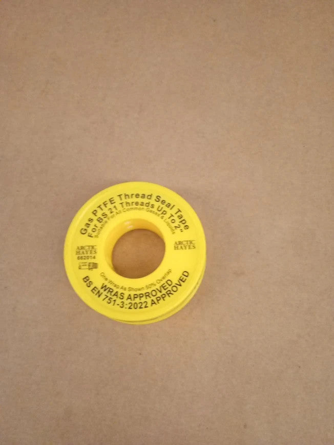 Arctic Hayes Gas PTFE Tape 5 Meter Length High Accuracy Adult Yellow New