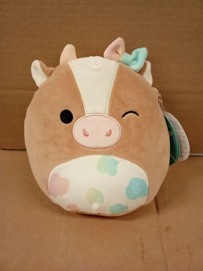 Squishmallows Original Griella Winking Brown Cow 8 Inch Plush Soft Toy New