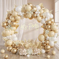 White Gold Balloon Arch Kit Champagne Birthday Wedding Party Decoration New
