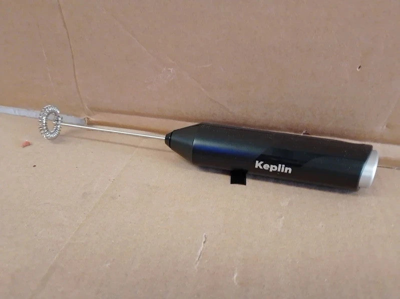 Keplin Handheld Milk Frother Stainless Steel Electric Whisk Portable 22.4cm New