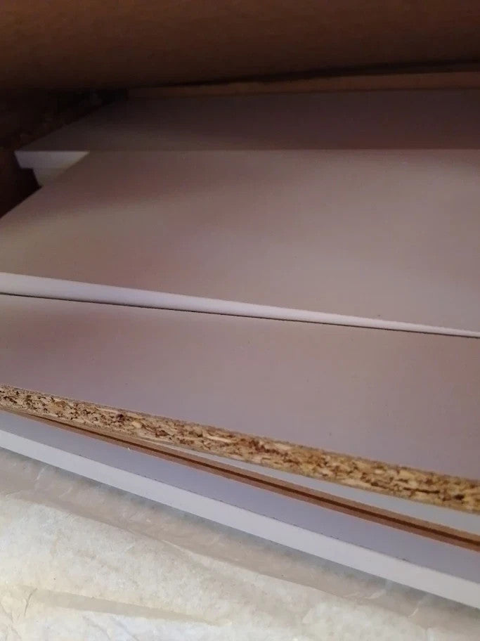 Argos Home Prime 2 Door Mirrored Cabinet Wood Effect Finish White New