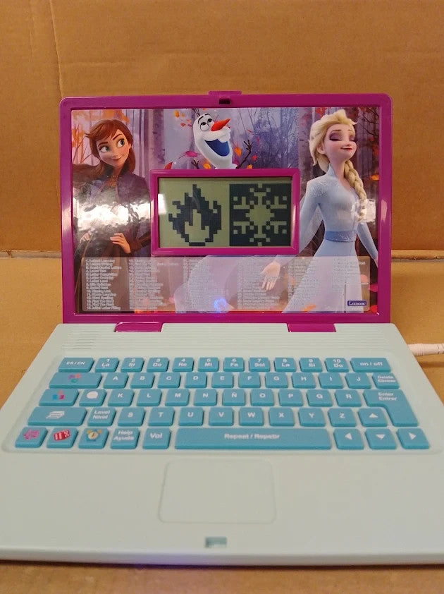 LEXIBOOK Frozen Educational Bilingual Laptop Spanish/English Girls Toy New