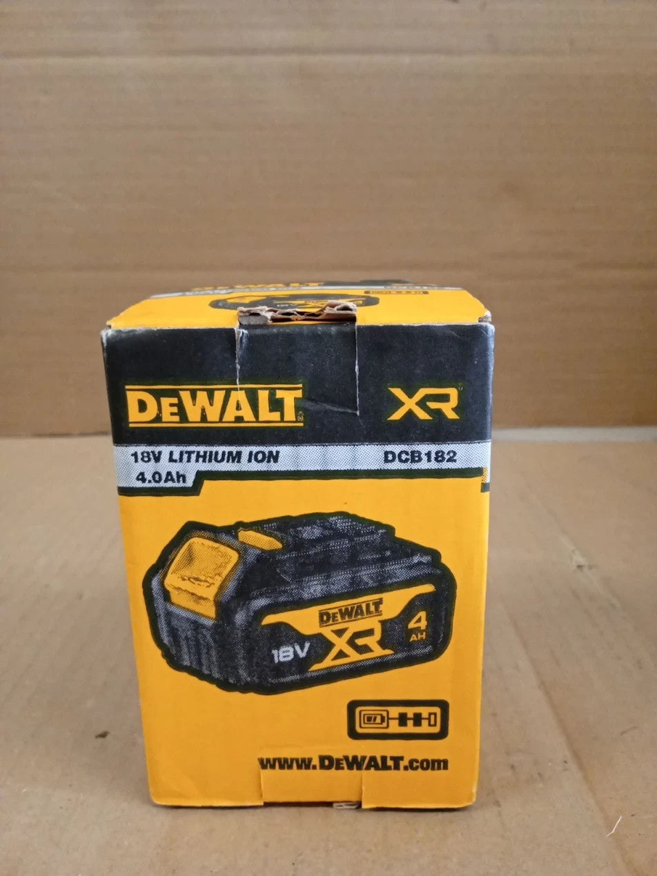 DEWALT 18V XR 4Ah Battery DCB182XJ Lithium Ion Power Tool Black Yellow