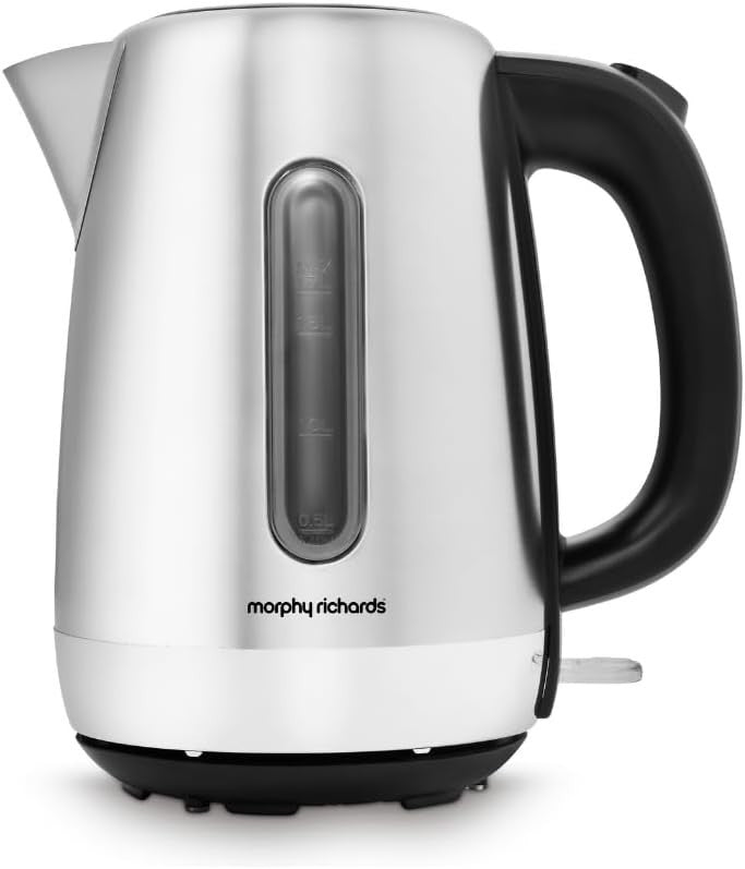 Morphy Richards Equip Jug Kettle 1.7L 3Kw Rapid Boil Removeable Limescale New