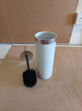 Habitat Toilet Brush Holder Height 25.2cm Grey Silver Metal 38.5x9.5x9.5cm