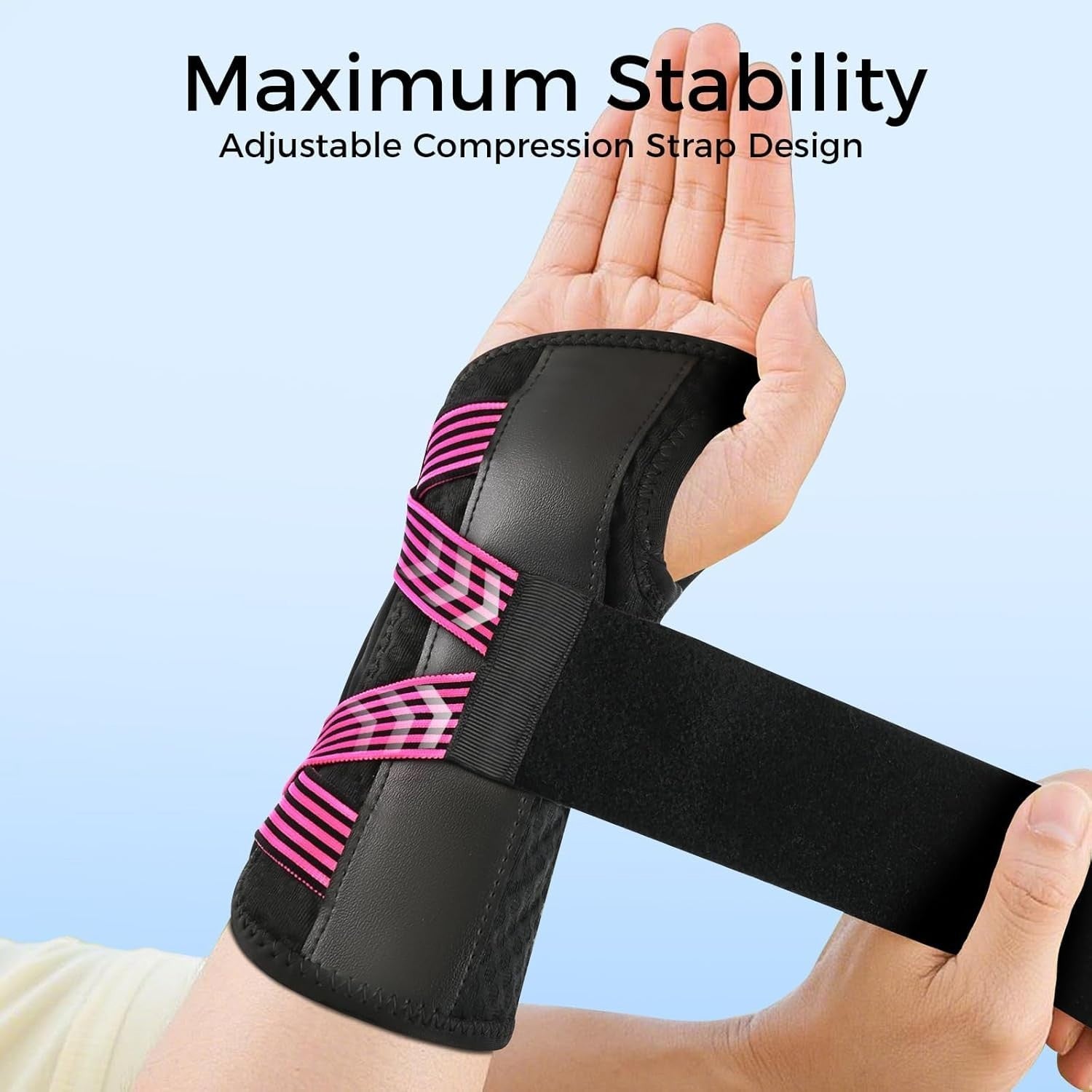 Indeemax Copper Carpal Tunnel Wrist Brace Night Support Pain Relief S/M New
