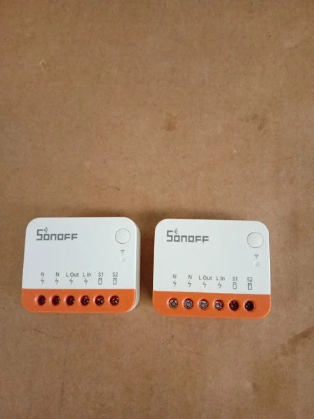 Sonoff MINIR4 Wifi Smart Switch 10A 2400W Zero Fire Wires 2pcs 39x33x17mil New