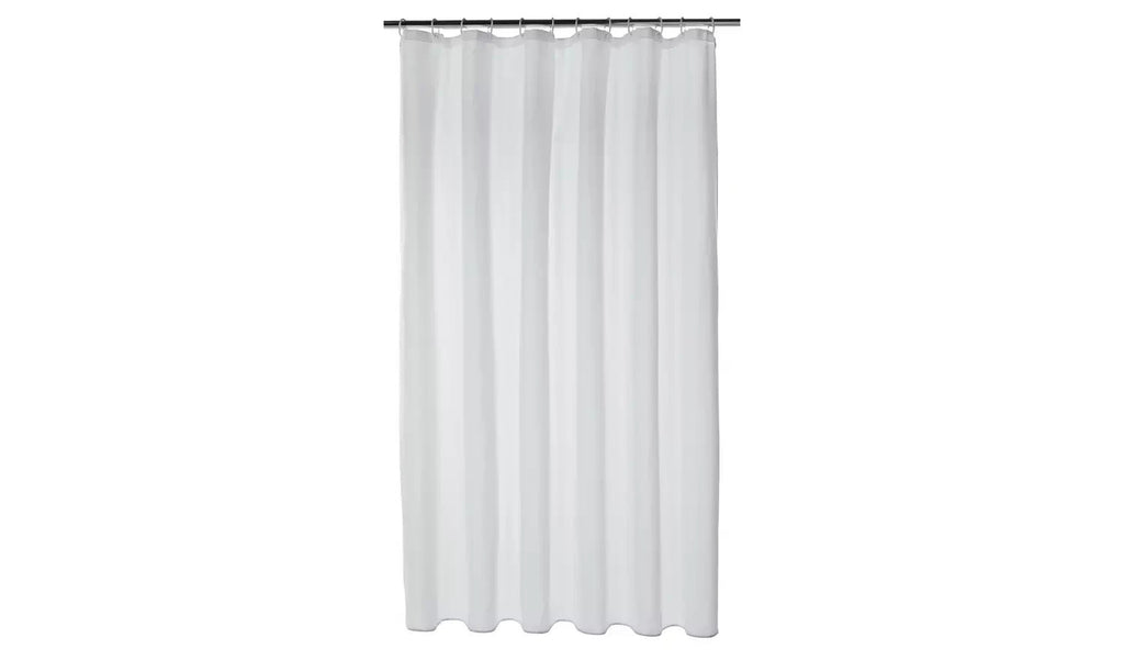 Argos Home Essentials Plain Shower Curtain White Bathroom Waterproof Design New