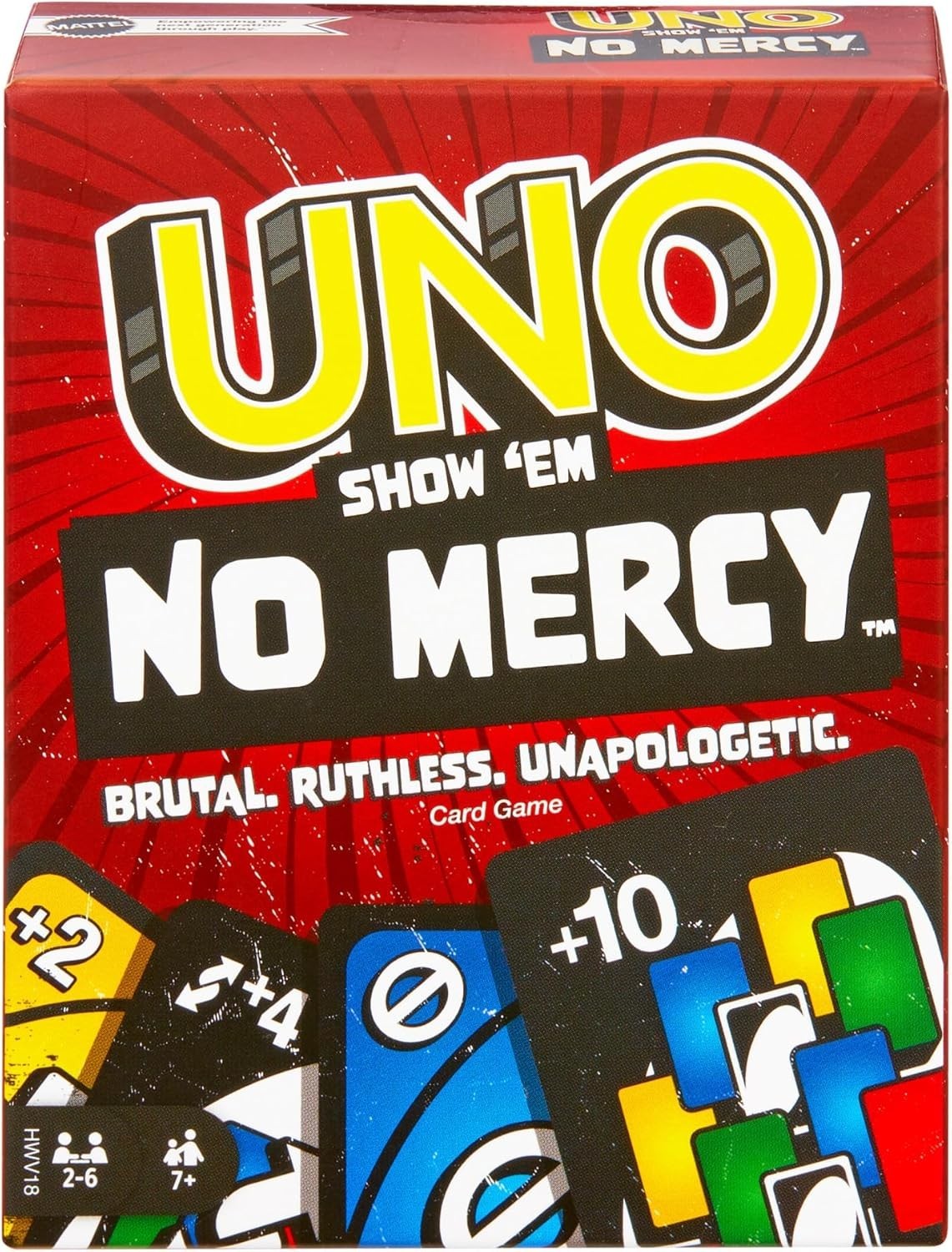 Mattel Games UNO Show Em No Mercy Card Game Kids Adults Family Parties New