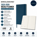 Moleskine 2025 2026 Weekly Planner 18 Month Large Soft Cover Sapphire Blue