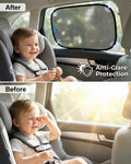 PEMOTech Car Window Sun Shades Baby 2 Pieces UV Protection Side Universal New