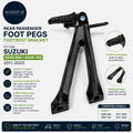 Motorcycles Rear Passenger Foot Pegs Footrest Bracket Fit Suzuki
