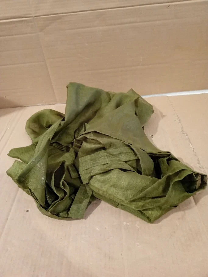 DWCN Green Sheer Curtains Tiebacks Semi Transparent Voile Grommet 52x96in New