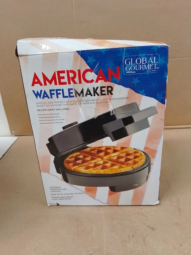 Global Gourmet Full Size American Waffle Maker Iron Machine 700W Electric