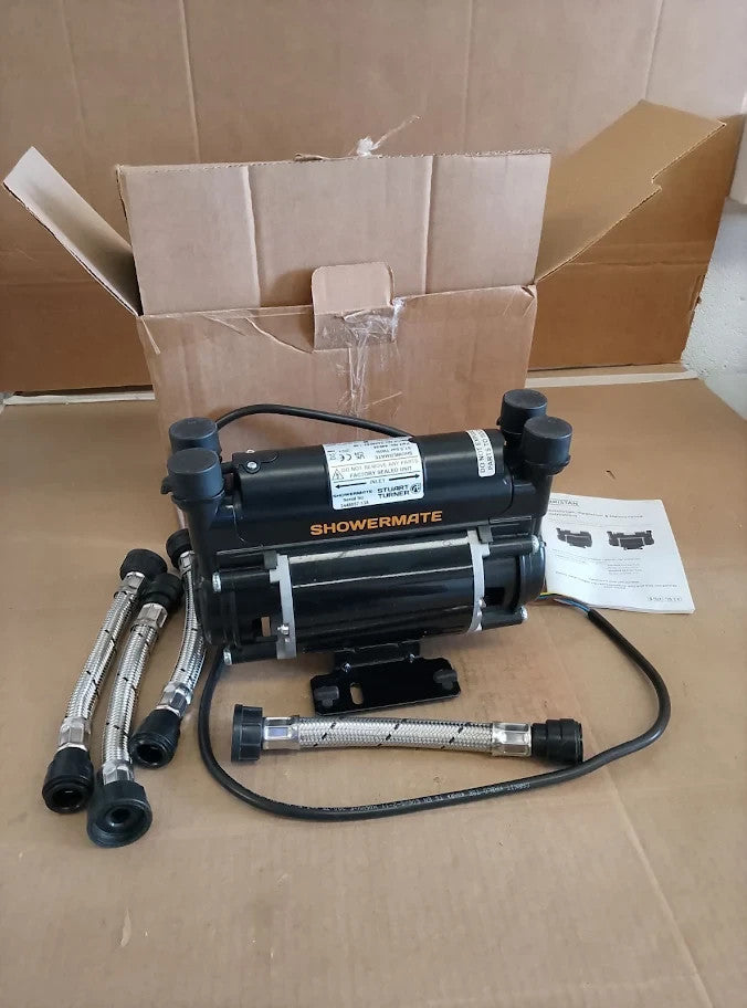 Bristan 1.5 Bar Twin Ended Shower Pump Improves Shower Pressure Easy Install New