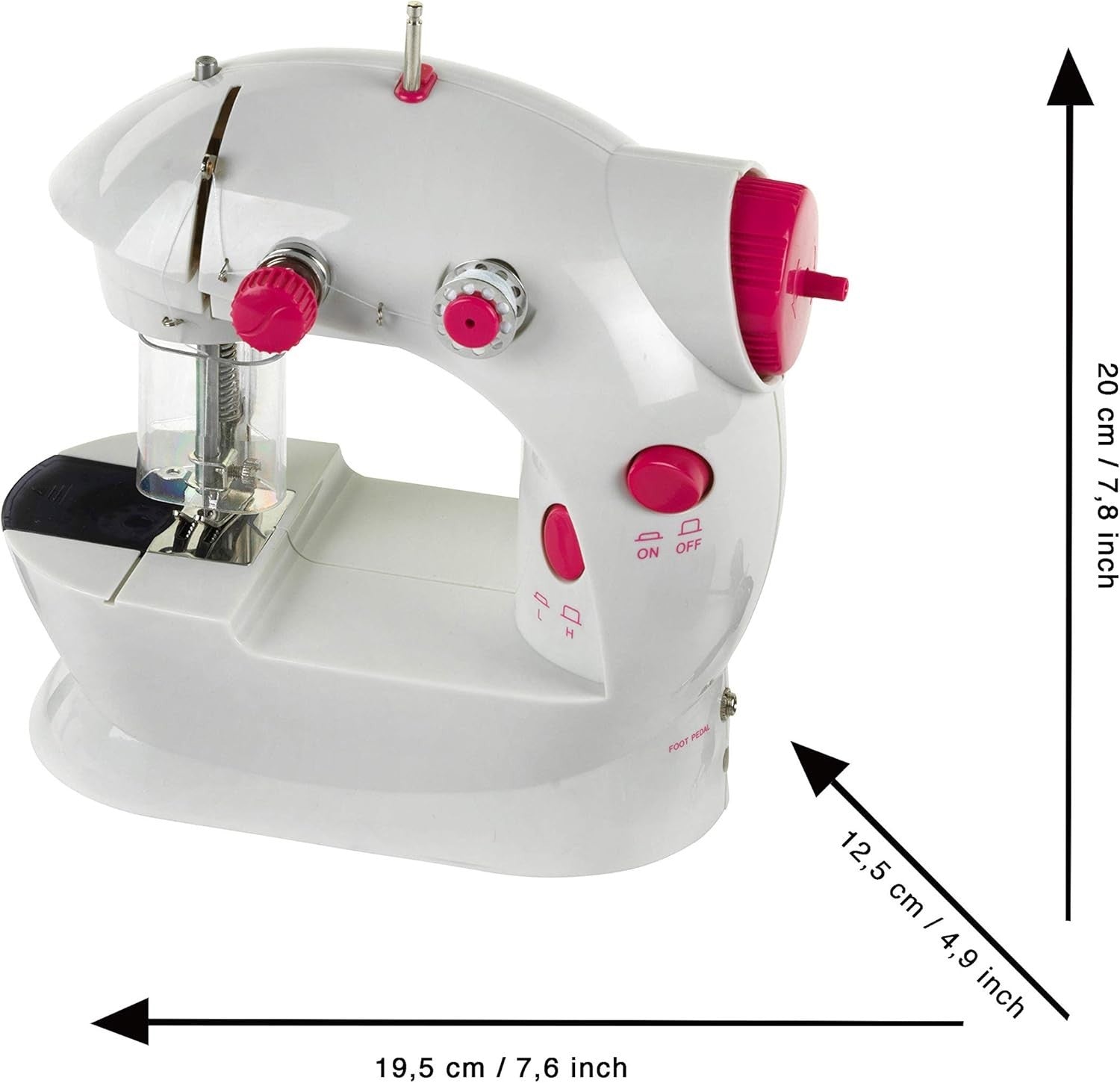 Theo Klein 7901 Fashion Passion Children Sewing Machine Foot Pedal 2 Speed New