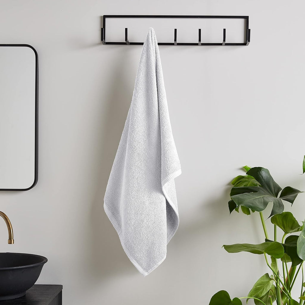 Catherine Lansfield Quick Dry Cotton Hand Towel White 85x50cm New