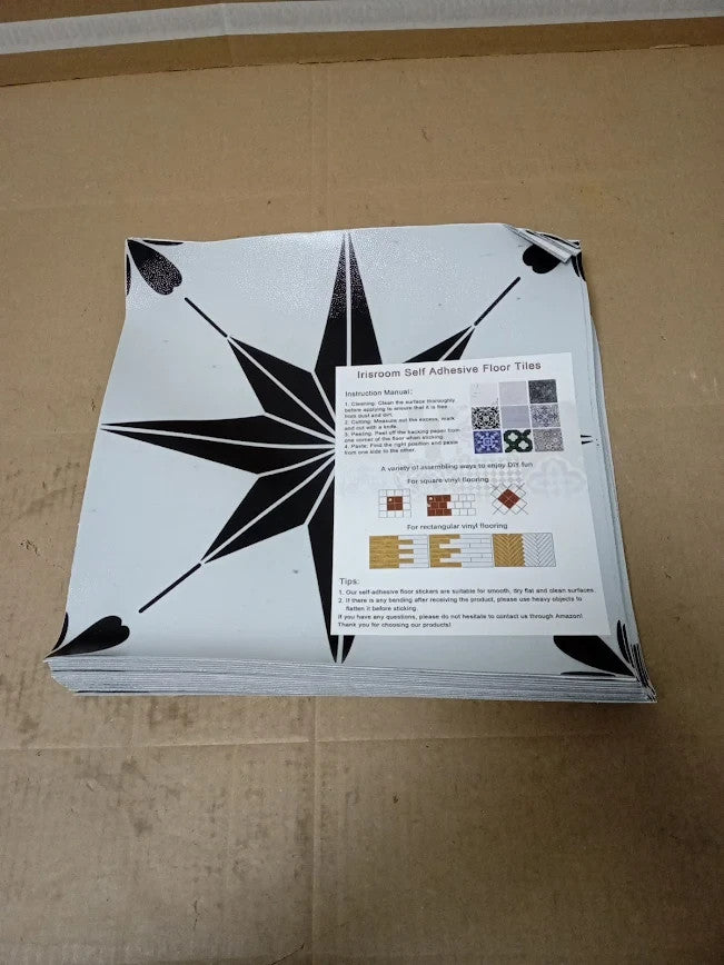 Peel Stick Floor Tiles Self Adhesive Vinyl Flooring Bathroom Kitchen Living Room