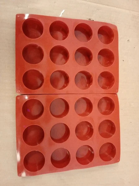 Newk 2 Pack Round Silicone Mold Cake Pops Soap Chocolate 9.61x6.89x0.98in New