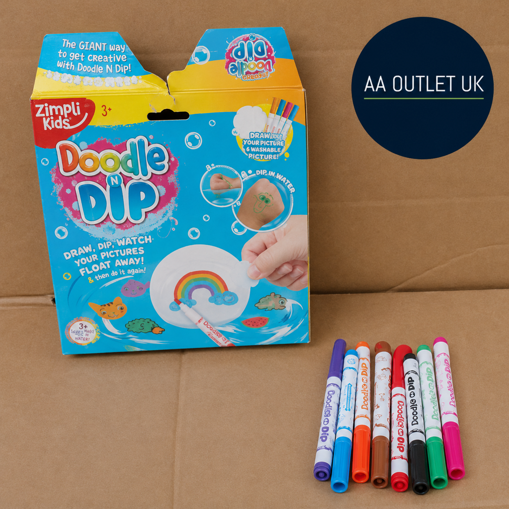 ZIMPLI Doodle N Dip Magic Markers Draw Float Pictures Temporary Tattoos Design