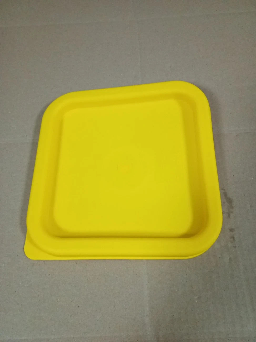 Hygiplas Square Yellow Lid Fit Small 1.5/3.5L Dishwasher Safe Tight Seal