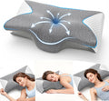 A-Pce Ergonomic Memory Foam Pillow Cervical Pillow Neck Support Grey Comfortable