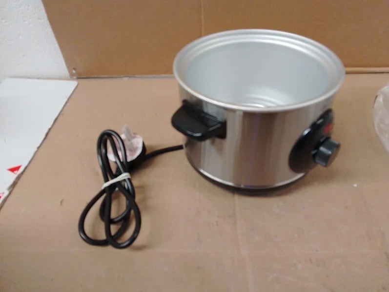 Swan SF17010N 1.5L Slow Cooker 3 Heat Settings Glass Lid 120W 220V 21x23x20cm