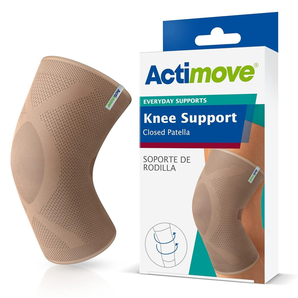 Actimove Everyday Knee Support Closed Patella Men Women Medium Beige New