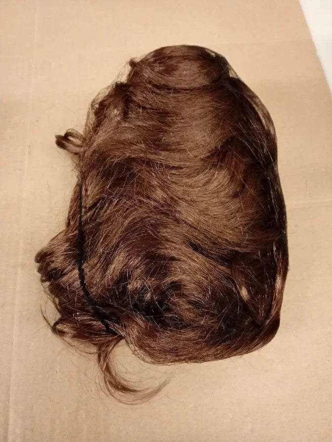 Smiffys 70s Flick Wig Brown Long Wavy Layered Disco Fancy Dress Costume Design