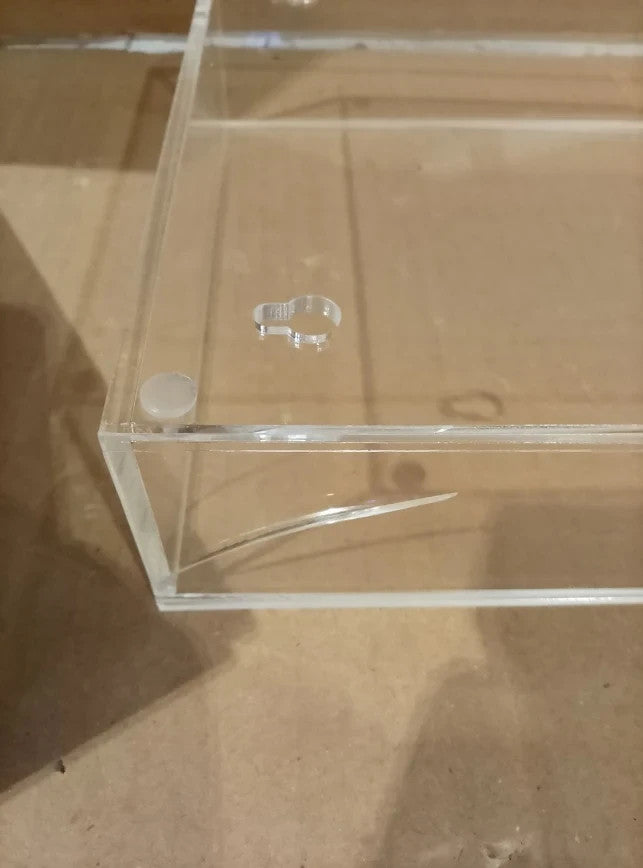 Ahandmaker Acrylic Book Display Case Wall Mount Clear Display 7x10x2in