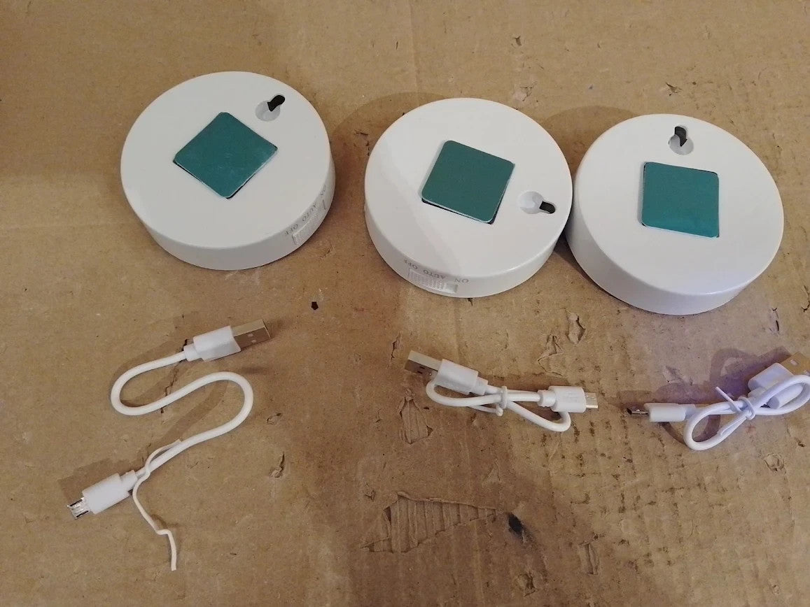 Motion Sensor Lights Indoor Rechargeable Wireless Wall LED Stair Night 3pc