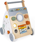 Janod Sweet Cocoon Multi Activity Cart Wooden Push In Walking Trolley Age 1+ New