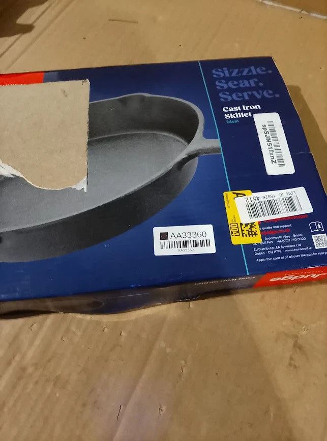 Judge Speciality Cookware Skillet Solid Cast Iron Frying Pan 24cm Induction