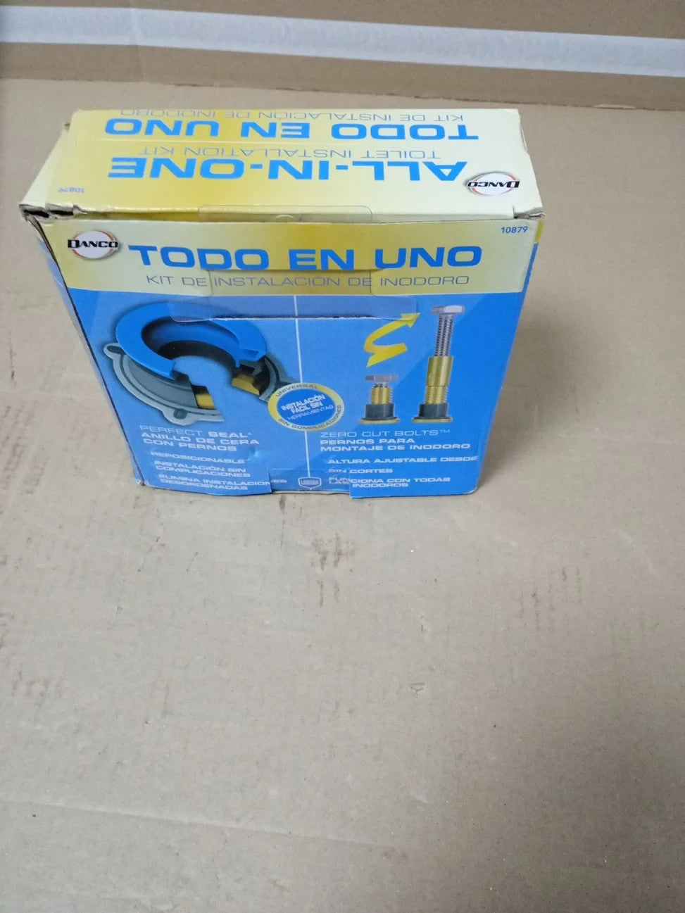 Danco 10879 All In One Toilet Installation Kit Perfect Seal Wax Ring & Zero New