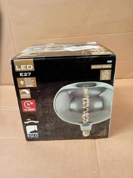 Eglo Dimmable E27 LED Big Size Apple Shape Vintage Spiral Filament Light Bulb