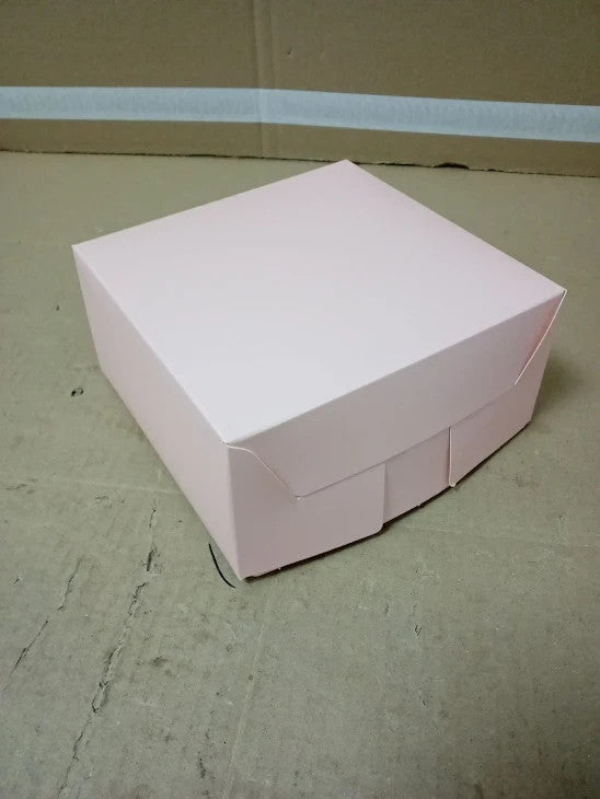 Gcardist Pink Bakery Box Window 15.2x15.2x7.6cm Pink Cookie Boxes Pastry New
