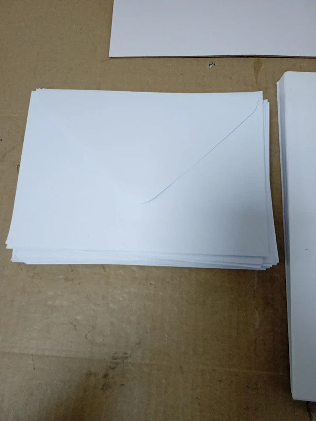 Anitas Plain Blank Cards Envelopes 5x7in White 240gsm Home Wedding Craft New