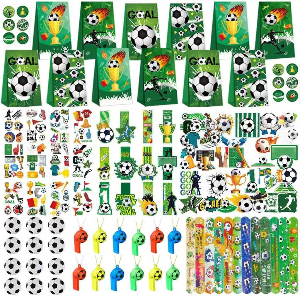 Facljssx 108pcs Football Party Favor Gift Bags Tattoos Stickers Bracelet New