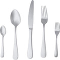 Amazon Basics Cutlery Set Stainless Steel With Round Edge 20Piece New