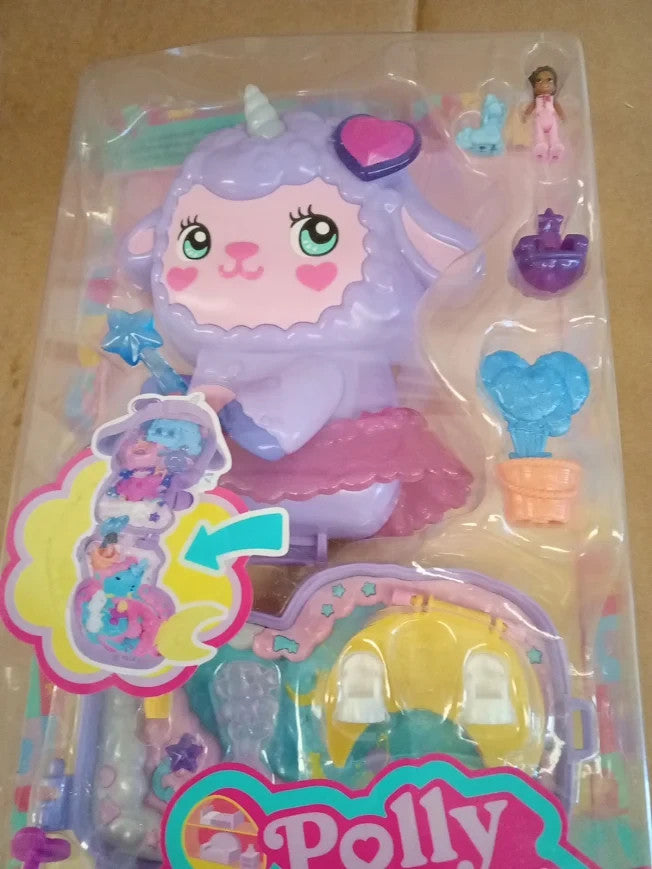 Polly Pocket Dolls Playset Cozy Dreamland Lamb Compact Travel Toy 4+ New